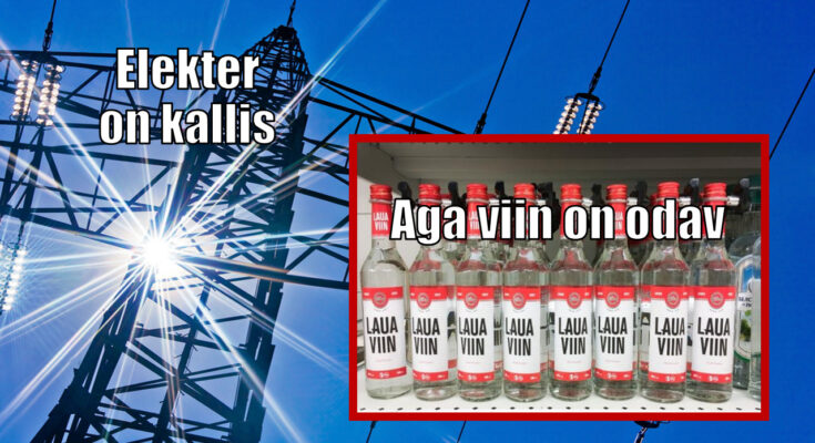 Kallis elekter, odav viin