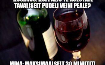 Veinipudel klaasidega