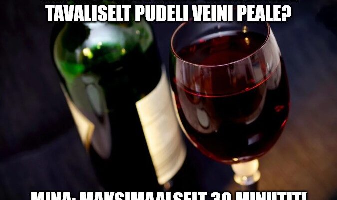 Veinipudel klaasidega