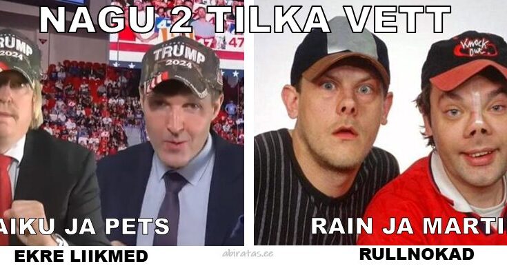 2 tilka vett, Rullnokk, EKRE